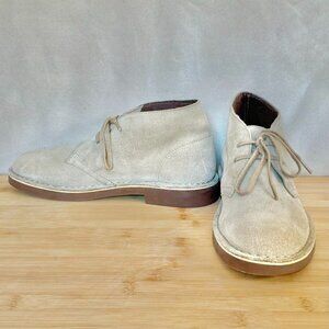 CLARKS Women's Acre Bridge Sand Suede Lace Up Boots | Women's 10